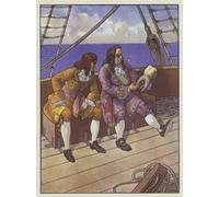 SERENDIPITP Abstract Painting Mural Print Picture Wall Decor Painting Illustration for Gullivers Travels by Artus Scheiner Vintage Wall Artwork for Home Decor 60x90cm