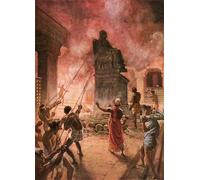 SERENDIPITP Abstract Painting Mural Print Picture Wall Decor Painting King Josiah Cleansing the Land of Idols by William Brassey Hole Vintage Wall Artwork for Home Decor 60x90cm