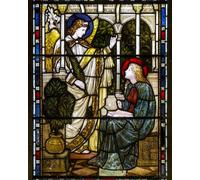 SERENDIPITP Abstract Painting Mural Print Picture Wall Decor Painting Kirkstall St Stephen Heaton Butler Bayne Henry Holiday the Annunciation by Henry Holiday for Home Decor 60x90cm