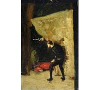 SERENDIPITP Abstract Painting Mural Print Picture Wall Decor Painting la morte di Jean-Louis Ernest Meissonier Vintage Wall Artwork for Home Decor 60x90cm