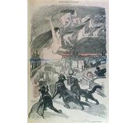 SERENDIPITP Abstract Painting Mural Print Picture Wall Decor Painting Metamorphosis Black Cats Transforming Themselves Into Witches by Théophile Alexandre Steinlen for Home Decor 60x90cm