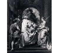 SERENDIPITP Abstract Painting Mural Print Picture Wall Decor Painting Modello for St. Gregory with Saints Domitilla by Peter Paul Rubens Vintage Wall Artwork for Home Decor 60x90cm