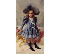 SERENDIPITP Abstract Painting Mural Print Picture Wall Decor Painting Petite Fille En by Francois kavel Vintage Wall Artwork for Home Decor 60x90cm