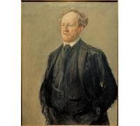 SERENDIPITP Abstract Painting Mural Print Picture Wall Decor Painting Portrait of the poet Gerhart Hauptmann by Max Liebermann Vintage Wall Artwork for Home Decor 60x90cm