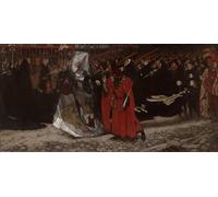 SERENDIPITP Abstract Painting Mural Print Picture Wall Decor Painting Richard of Gloucester and the Lady Anne by Edwin Austin Abbey Vintage Wall Artwork for Home Decor 60x90cm