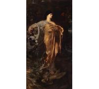 SERENDIPITP Abstract Painting Mural Print Picture Wall Decor Painting Sappho Ferdinand Keller Vintage Wall Artwork for Home Decor 60x90cm