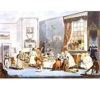 SERENDIPITP Abstract Painting Mural Print Picture Wall Decor Painting Stage Passengers At Breakfast by Pollard Vintage Wall Artwork for Home Decor 60x90cm