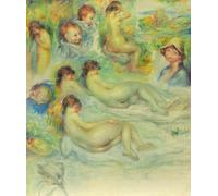 SERENDIPITP Abstract Painting Mural Print Picture Wall Decor Painting Studies of Pierre Renoir His Mother Aline Charigot by Pierre Auguste Renoir Vintage Wall Artwork for Home Decor 60x90cm
