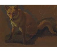 SERENDIPITP Abstract Painting Mural Print Picture Wall Decor Painting Study of a Animal by Jacques Laurent Agasse Vintage Wall Artwork for Home Decor 60x90cm