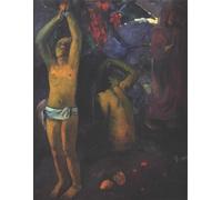 SERENDIPITP Abstract Painting Mural Print Picture Wall Decor Painting Tahitian Man with Arms Raised by Paul Gauguin Vintage Wall Artwork for Home Decor 60x90cm