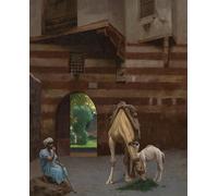 SERENDIPITP Abstract Painting Mural Print Picture Wall Decor Painting the Camel Driver by Jean-léon Gér?me Vintage Wall Artwork for Home Decor 60x90cm