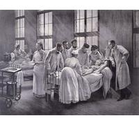 SERENDIPITP Abstract Painting Mural Print Picture Wall Decor Painting the Croup Cured by Pierre Andre Brouillet Vintage Wall Artwork for Home Decor 60x90cm