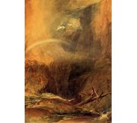 SERENDIPITP Abstract Painting Mural Print Picture Wall Decor Painting The Devil's Bridge St. Gothard Mallord William Turner Vintage Wall Artwork for Home Decor 60x90cm