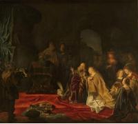 SERENDIPITP Abstract Painting Mural Print Picture Wall Decor Painting the Idolatry of King by Famous Artist Vintage Wall Artwork for Home Decor 60x90cm