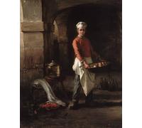 SERENDIPITP Abstract Painting Mural Print Picture Wall Decor Painting the Kitchen Boy by Claude Bail Vintage Wall Artwork for Home Decor 60x90cm