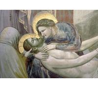 SERENDIPITP Abstract Painting Mural Print Picture Wall Decor Painting the Lamentation Detail of the Lady and Christ by Giotto Di Bondone Vintage Wall Artwork for Home Decor 60x90cm