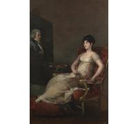 SERENDIPITP Abstract Painting Mural Print Picture Wall Decor Painting the Marchioness of Villafranca Painting Her Husband by Francisco De Goya Vintage Wall Artwork for Home Decor 60x90cm