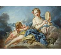 SERENDIPITP Abstract Painting Mural Print Picture Wall Decor Painting The Muse Terpsichore by François Boucher Vintage Wall Artwork for Home Decor 60x90cm