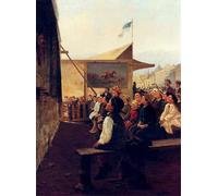 SERENDIPITP Abstract Painting Mural Print Picture Wall Decor Painting The Puppet Show Theodore Kleehaas Vintage Wall Artwork for Home Decor 60x90cm