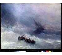 SERENDIPITP Abstract Painting Mural Print Picture Wall Decor Painting the Rainbow the Shipwreck by Ivan Konstantinovich Aivazovsky Vintage Wall Artwork for Home Decor 60x90cm