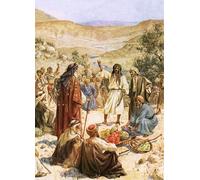 SERENDIPITP Abstract Painting Mural Print Picture Wall Decor Painting the Report of the Spies and Remonstrance of Caleb by William Brassey Hole Vintage Wall Artwork for Home Decor 60x90cm