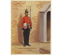 SERENDIPITP Abstract Painting Mural Print Picture Wall Decor Painting the Th Kings Own Scottish Borderers by Godfrey Giles Vintage Wall Artwork for Home Decor 60x90cm