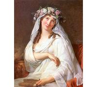 SERENDIPITP Abstract Painting Mural Print Picture Wall Decor Painting the Vestal Virgin by Jacques Louis David Vintage Wall Artwork for Home Decor 60x90cm