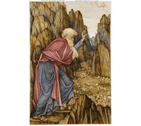 SERENDIPITP Abstract Painting Mural Print Picture Wall Decor Painting the Vision of Ezekiel the Valley of Dry Bones by Roddam Spencer Stanhope Vintage Wall Artwork for Home Decor 60x90cm