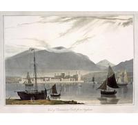 SERENDIPITP Abstract Painting Mural Print Picture Wall Decor Painting View of Caenarvon Castle From Anglesea From a Around Great Britain Undertaken by William Daniell for Home Decor 60x90cm