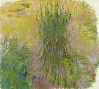 SERENDIPITP Abstract Painting Mural Print Picture Wall Decor Painting Waterlilies by Claude Monet Vintage Wall Artwork for Home Decor 60x90cm