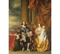 SERENDIPITP Aesthetic Poster Photo Wall Print Print Picture King Charles I and His Family by Anthony Van Dyck Modern Wall Artwork for Home Decor 60x90cm