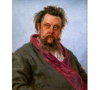 SERENDIPITP Aesthetic Poster Photo Wall Print Print Picture Modest Mussorgsky by Ilya Efimovich Repin Modern Wall Artwork for Home Decor 60x90cm