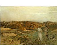 SERENDIPITP Aesthetic Poster Photo Wall Print Print Picture Tobias and the Angel by Jean Charles Cazin Modern Wall Artwork for Home Decor 60x90cm