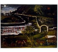 SERENDIPITP Aesthetic Poster Photo Wall Print Retro Picture a Millionaire Passing a Poor Peasant by Niko Pirosmani Modern Wall Artwork for Home Decor 60x90cm