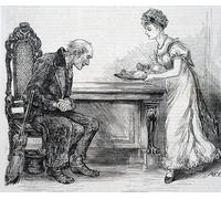 SERENDIPITP Aesthetic Poster Photo Wall Print Retro Picture a Woman Giving the Crossing Sweeper a Warm Dinner by Mary Ellen Edwards Modern Wall Artwork for Home Decor 60x90cm