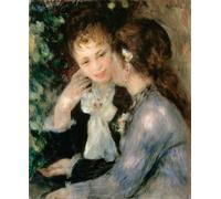 SERENDIPITP Aesthetic Poster Photo Wall Print Retro Picture Confidential Conversations by Pierre Auguste Renoir Modern Wall Artwork for Home Decor 60x90cm
