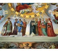 SERENDIPITP Aesthetic Poster Photo Wall Print Retro Picture Dante and Beatrice Speak to the Teachers of Wisdom by Philipp Veit Modern Wall Artwork for Home Decor 60x90cm