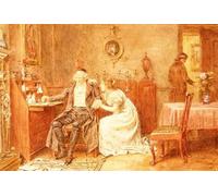 SERENDIPITP Aesthetic Poster Photo Wall Print Retro Picture Disinherited by George Goodwin Kilburne Modern Wall Artwork for Home Decor 60x90cm