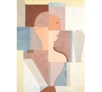 SERENDIPITP Aesthetic Poster Photo Wall Print Retro Picture Divided Torso Looking to the Right by Oskar Schlemmer Modern Wall Artwork for Home Decor 60x90cm