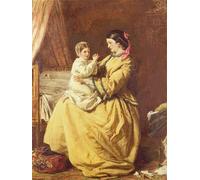 SERENDIPITP Aesthetic Poster Photo Wall Print Retro Picture Evening Prayer by William Powell Frith Modern Wall Artwork for Home Decor 60x90cm