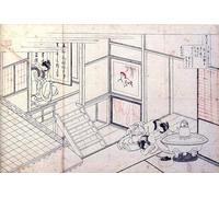 SERENDIPITP Aesthetic Poster Photo Wall Print Retro Picture From the Series Handred Poems by One Handred Poets Shikishi Naishinno by Katsushika Hokusai Modern Wall Artwork for Home Decor 60x90cm