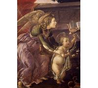 SERENDIPITP Aesthetic Poster Photo Wall Print Retro Picture Lady and child with three angelsdetail of the angel with christ by Sandro Botticelli Modern Wall Artwork for Home Decor 60x90cm