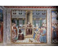 SERENDIPITP Aesthetic Poster Photo Wall Print Retro Picture Life of St Augustine St Augustine Teaching in Fresco by Benozzo Di Lese Di Sandro Gozzoli Modern Wall Artwork for Home Decor 60x90cm