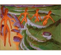 SERENDIPITP Aesthetic Poster Photo Wall Print Retro Picture May Revolution by Ernst Ludwig Kirchner Modern Wall Artwork for Home Decor 60x90cm