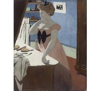 SERENDIPITP Aesthetic Poster Photo Wall Print Retro Picture Misia at Her Dressing Table by Felix Edouard Vallotton Modern Wall Artwork for Home Decor 60x90cm