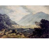 SERENDIPITP Aesthetic Poster Photo Wall Print Retro Picture Near Capel Currig with a View of Mount Snowdon Wales About by Glover Modern Wall Artwork for Home Decor 60x90cm