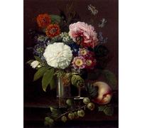 SERENDIPITP Aesthetic Poster Photo Wall Print Retro Picture Other Summer Blooms in a Glass by Johan Carl Smirsch Modern Wall Artwork for Home Decor 60x90cm