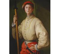 SERENDIPITP Aesthetic Poster Photo Wall Print Retro Picture Portrait of a Halberdier by Jacopo Pontormo Modern Wall Artwork for Home Decor 60x90cm