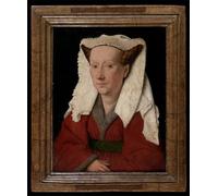 SERENDIPITP Aesthetic Poster Photo Wall Print Retro Picture Portrait of Margareta Van Eyck by Jan Van Eyck Modern Wall Artwork for Home Decor 60x90cm