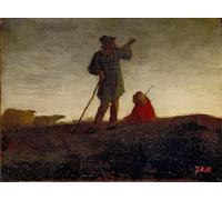 SERENDIPITP Aesthetic Poster Photo Wall Print Retro Picture Recalling the Flock by Jean Francois Millets Modern Wall Artwork for Home Decor 60x90cm